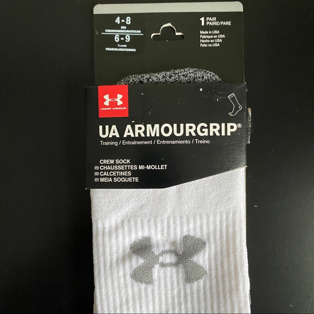 Unisex Under Armour Grip Crew Socks
